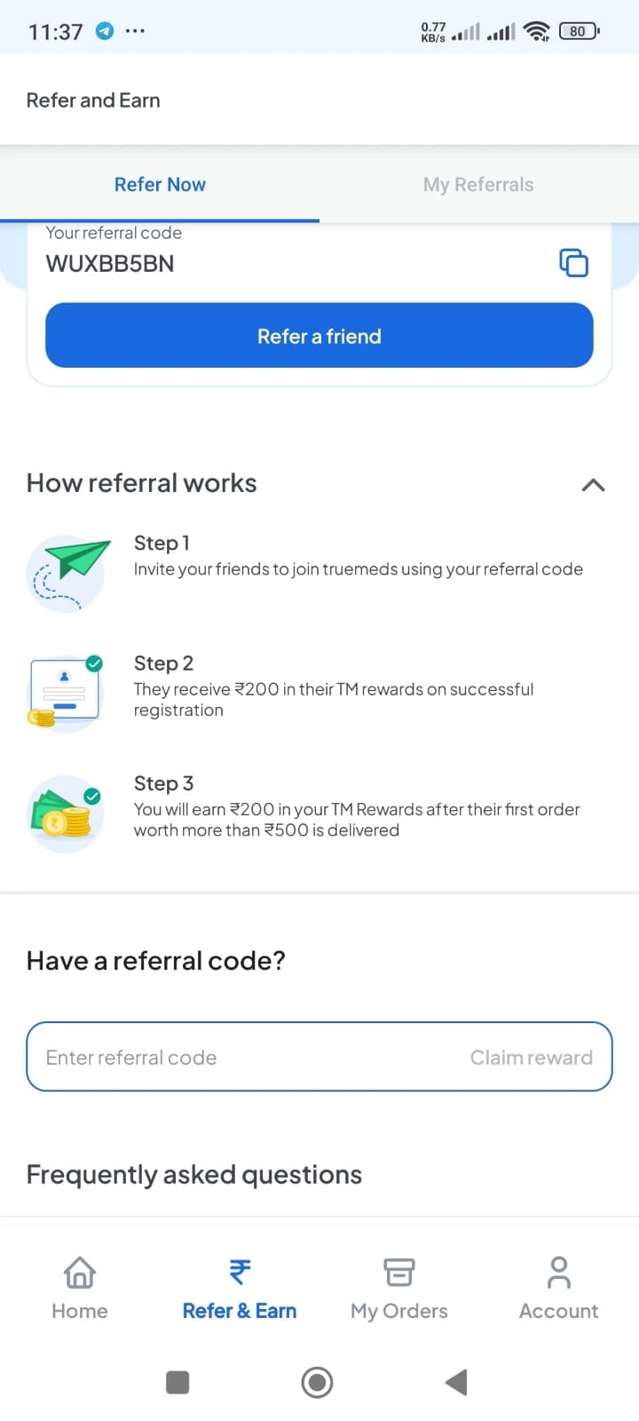 Referral Code WUXBB5BN